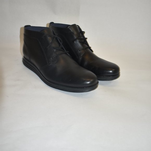 Cole Haan Original Grand Chukka Black Leather C28212 10.5 M